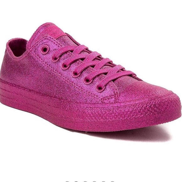 Converse Shoes - Pink Glitter Converse